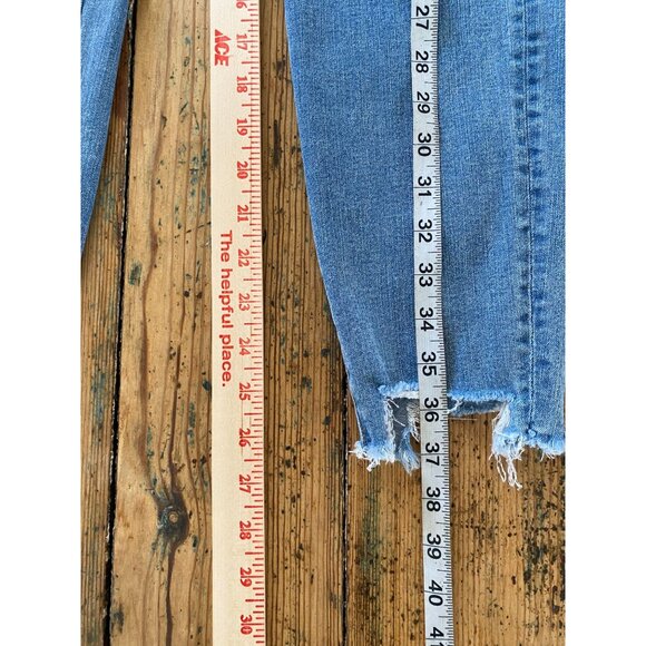 American Eagle Womens The Dream Jean Distressed High-Rise Skinny Jeans 12R - Picture 8 of 8